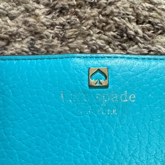 Kate Spade Turquoise Leather Wallet - Picture 2 of 6